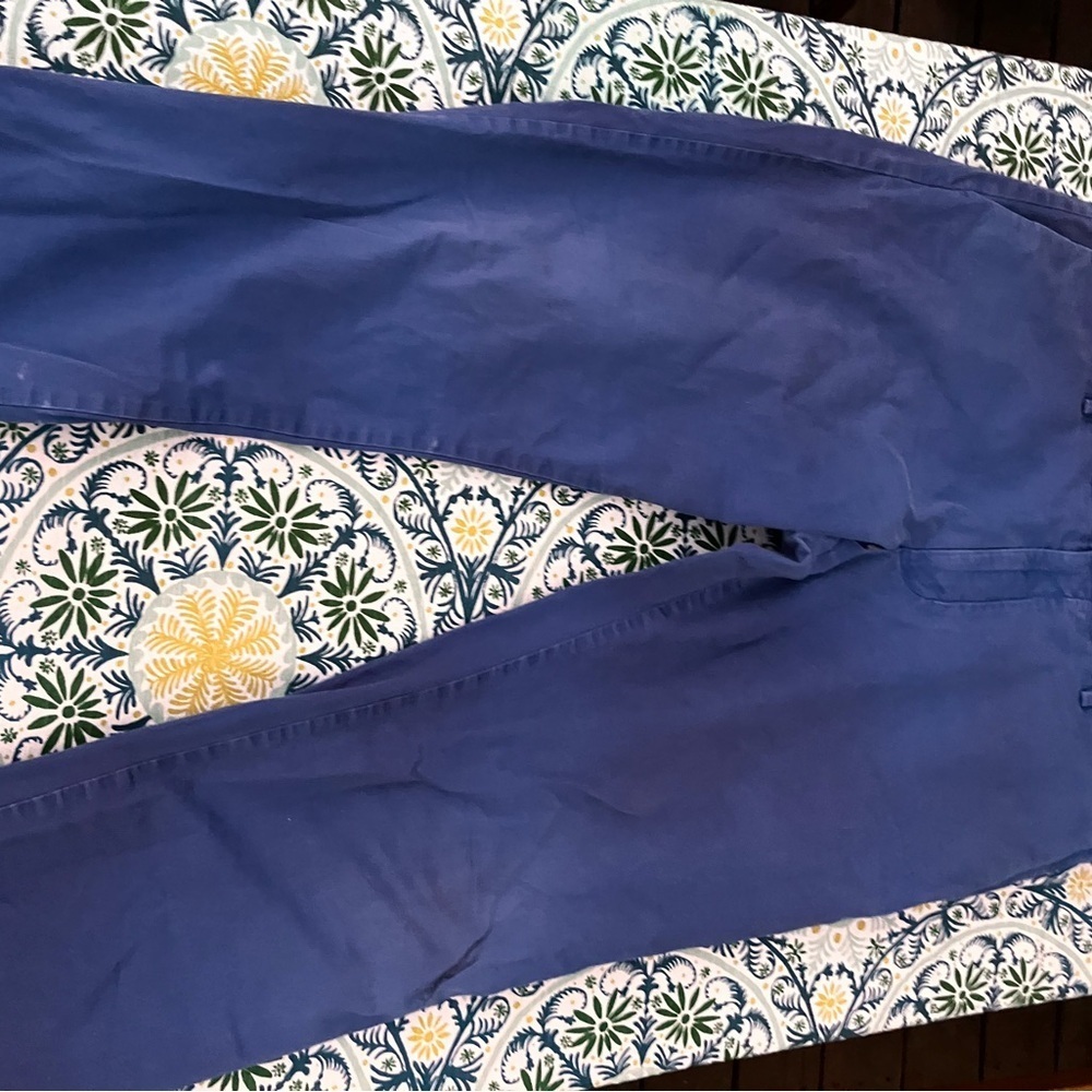 1980’s Polo Ralph Lauren Men's Classic Blue Chinos *damaged* stretch slim fit 38 - Picture 3 of 10
